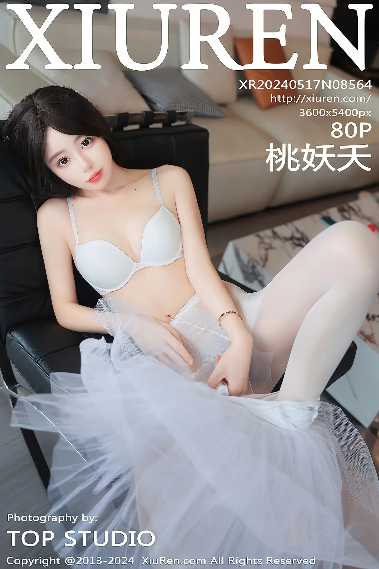 [XiuRen秀人网]No.8564_模特桃妖夭性感白色芭蕾连体衣配白丝裤袜秀曼妙身姿诱惑写真80P-秀人网 - XiuRen.Space